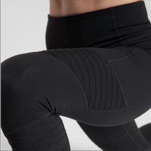 Athleta Sophia Medium Tall Moto Zip Ankle Leggings